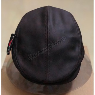 Mũ Nồi, Mũ Beret nam trung niên chất Da mềm, mũ beret phong cách lịch lãm