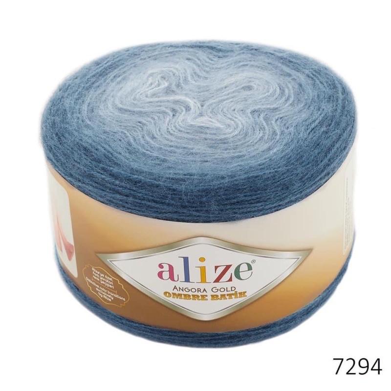 [Mã WASTHIT giảm 15% tối đa 30K đơn 99K] Len Alize ANGORA GOLD OMBRE BATIK