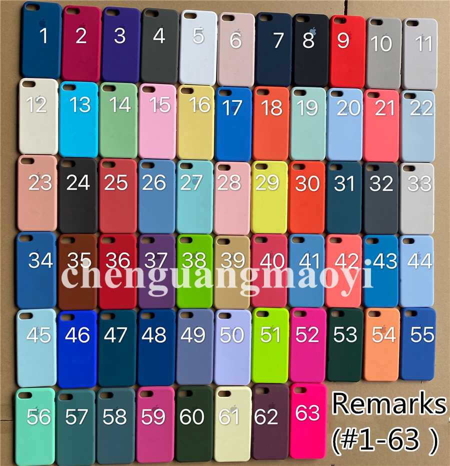 Ốp Lưng Silicone Màu Trắng Cho Iphone 11 11pro 6 6s 7 8 Plus X Xs Max Xr 63