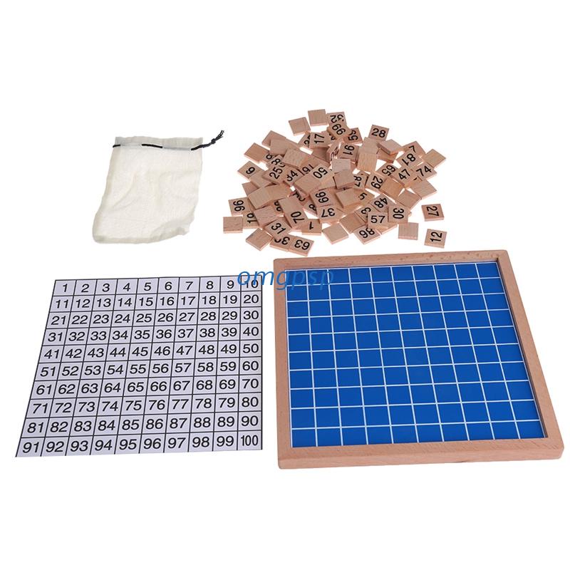 Bảng Gỗ Đếm Số Từ 1 Đến 100 Cho Bé Học Toán