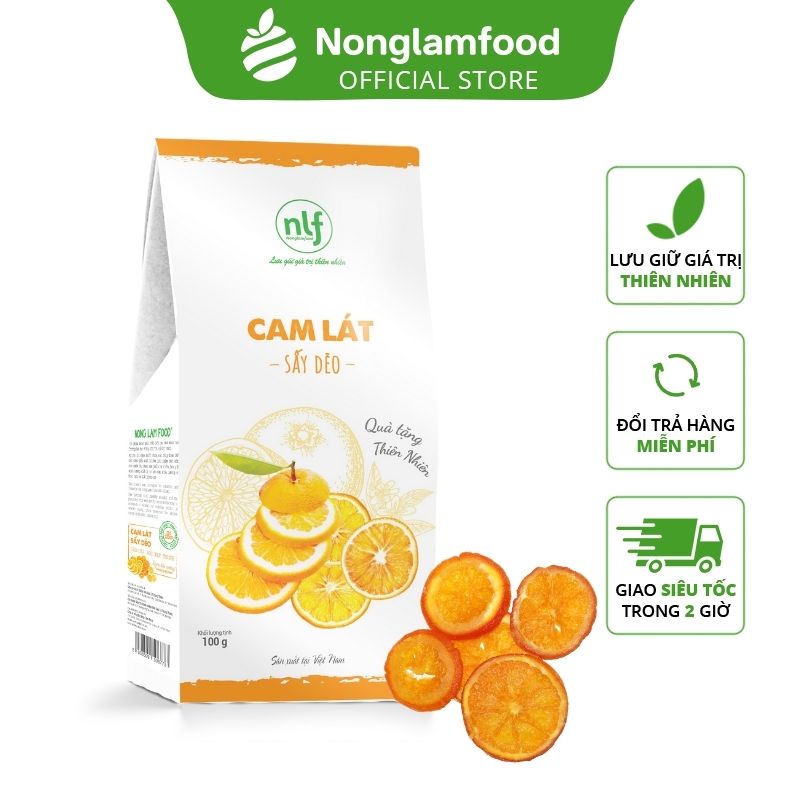Cam Úc sấy dẻo Nonglamfood  hộp 100g  | Healthy Snack | Ăn vặt văn phòng | Ăn vặt tốt cho sức khỏe | Trái cây sấy dẻo