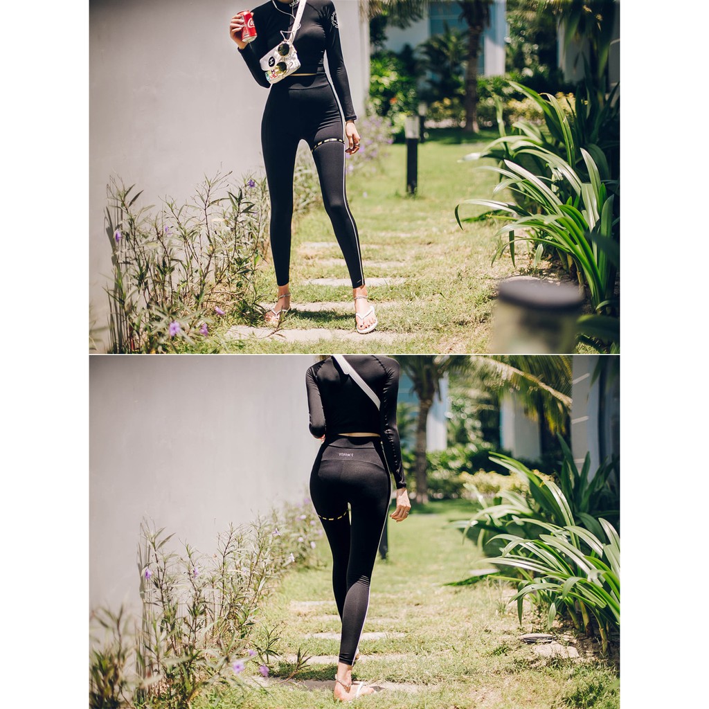 (Có sẵn, video)Bộ đồ bôi chống nắng tay dài quần dài 3 mảnh, học bơi, bô bơi bikini Hàn Quốc mẫu 2020 | BigBuy360 - bigbuy360.vn