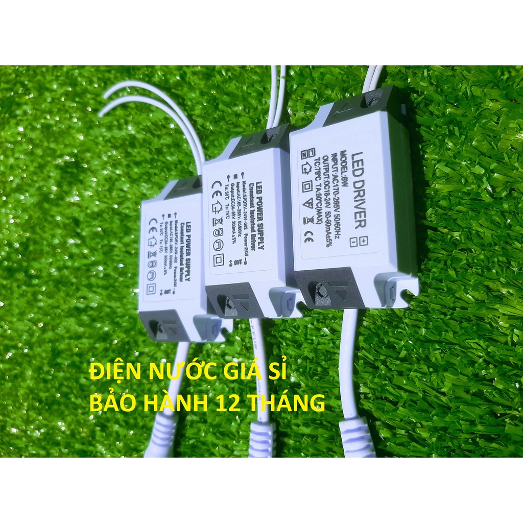 Tăng Phô Driver  Đèn Led Âm Trần Ốp Trần 6W 7W Jack Tròn 1 Chế Độ