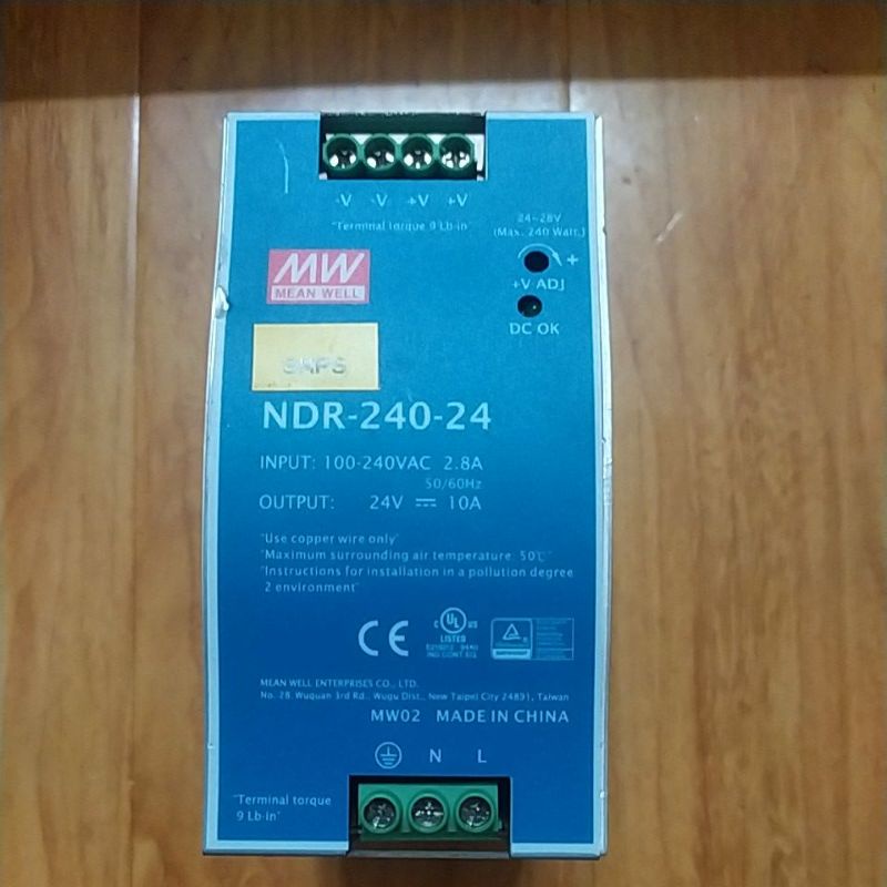 Nguồn cài ray Meanwell NDR-120-24 24V-5A NDR-240-24 24V-10A 24V-20A.