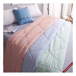 CHĂN HÈ MUJI KẺ SỌC CHUẨN ĐẸP