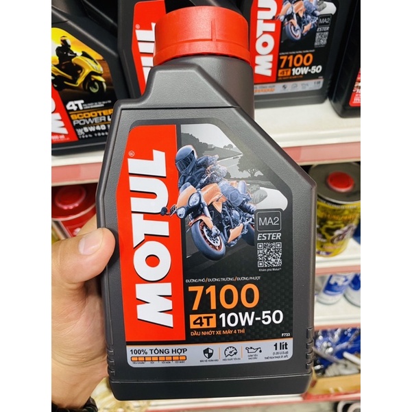 Nhớt Motul 7100 10w-50 1lit cho xe số