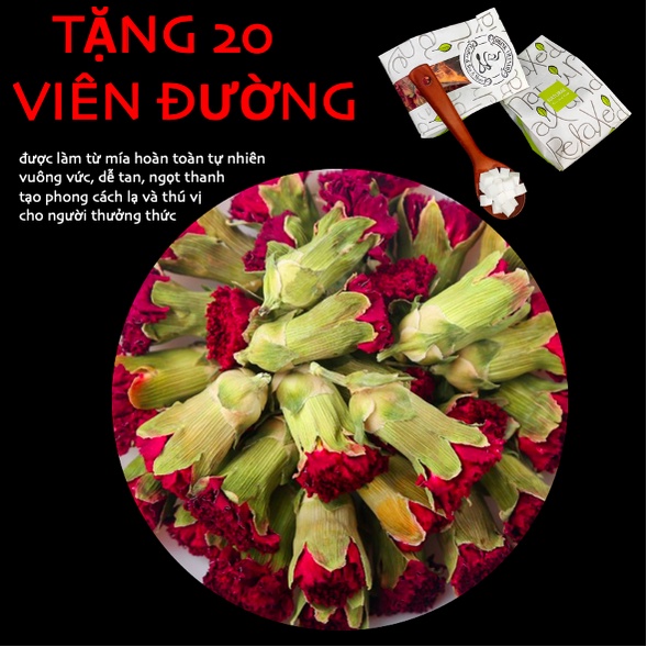 (miễn phí đường viên) Carnation flower tea / Trà hoa cẩm chướng (hàng xuất khẩu)