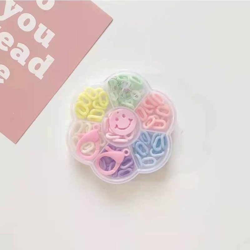 Tự làm dây đeo khẩu trang + vòng tay mẫu hộp hoa 7 màu