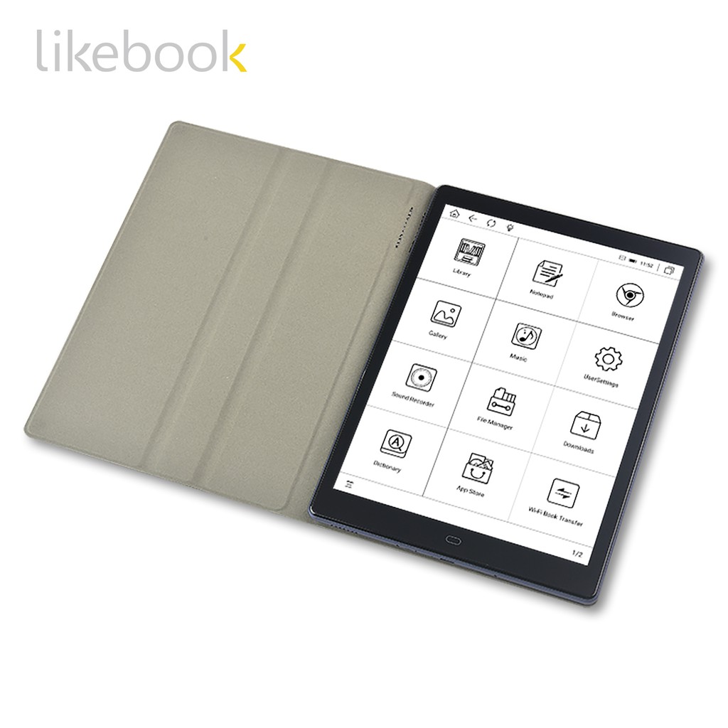 Máy đọc sách Likebook P10 + Bao da + Miếng dán màn hình + Túi chống sốc + Kệ để bàn