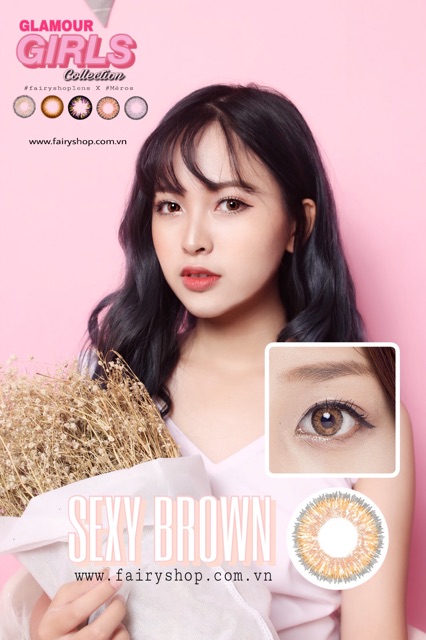 Áp tròng Sexy Brown 14.5 - Kính Áp Tròng FAIRY SHOP CONTACT LENS độ 0 đến 6