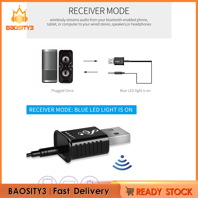 Bộ Chuyển Đổi Âm Thanh Usb Bluetooth 5.0 Cho Tv / Pc Aux