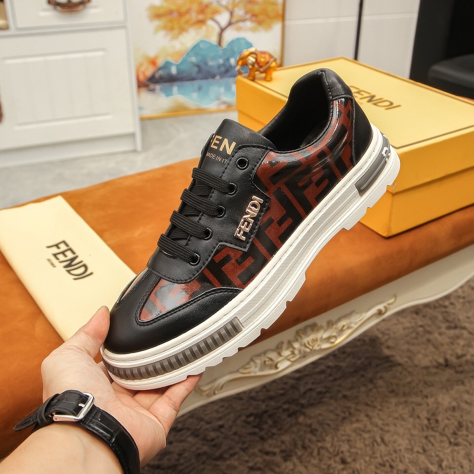 Giày sneakers nam da thật FENDI FD thiết kế thể thao, cá tính và ấn tượng