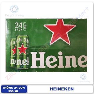 Bia Heineken lon cao (thùng 24 lon) loại 330ml