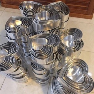 Khuôn tim đế liền size từ 12-20cm