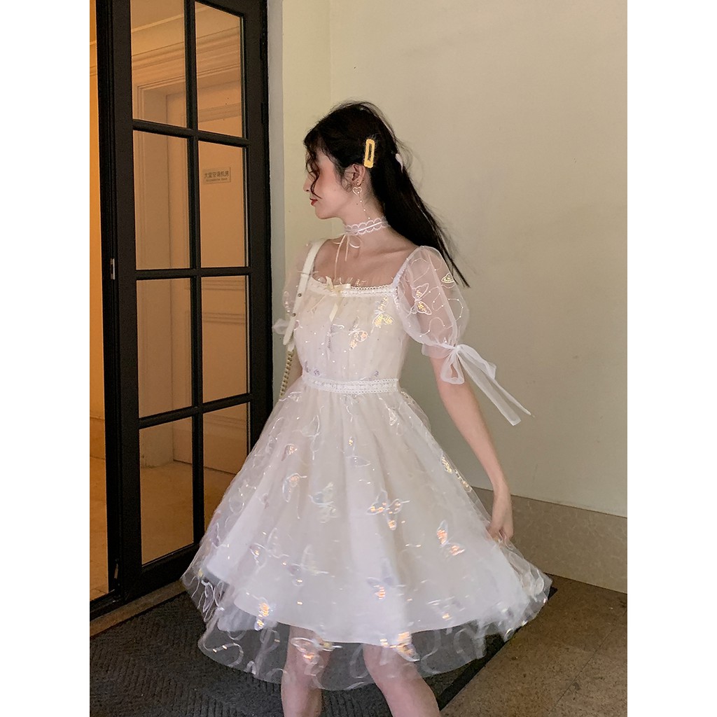 Váy tiểu thư ullzang lấp lánh