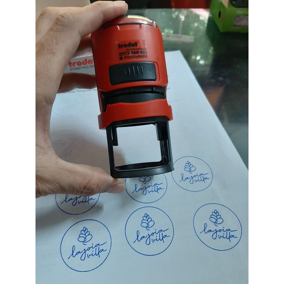 Khắc dấu tròn theo yêu cầu (Loại xịn)