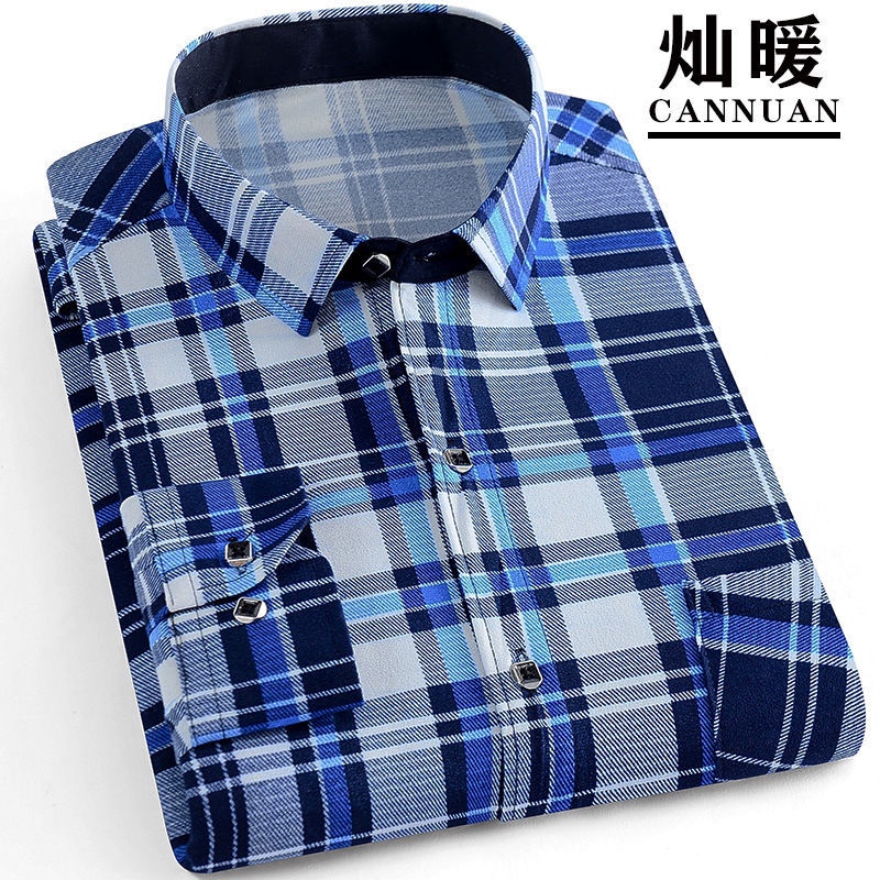 Áo Sơ Mi Nam Tay Dài Họa Tiết Kẻ Sọc Thời Trang Mới