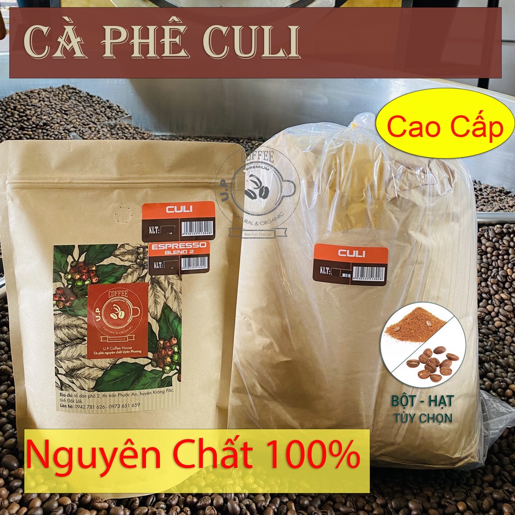 Cà phê Culi nguyên chất 100% pha phin,pha máy