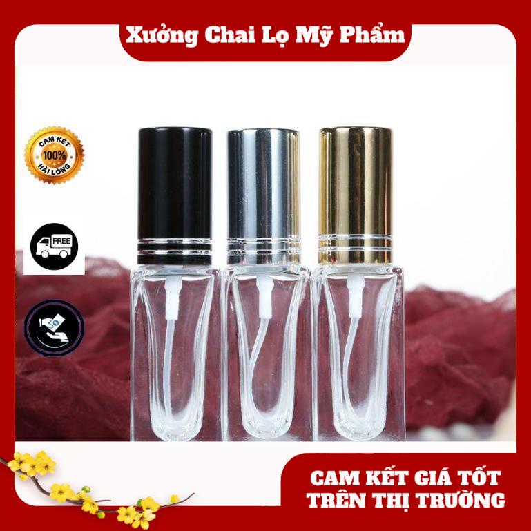 Chai lọ chiết nước hoa 5ml vuông đựng dầu thơm , phụ kiện du lịch