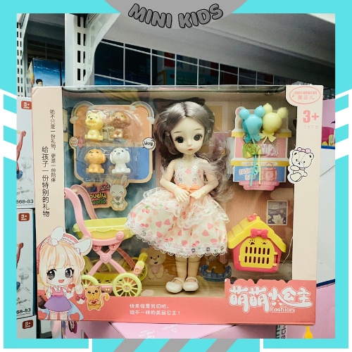 [ẢNH THẬT] Búp bê siêu thị thú cưng hộp quà tặng cho bé gái