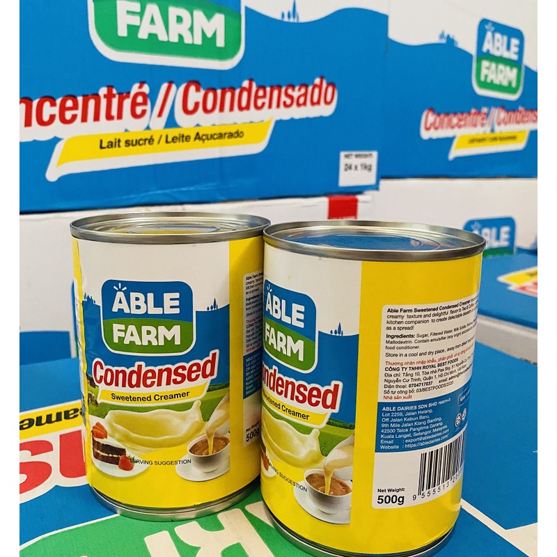 Hộp Sữa Đặc ABLE FARM 500g