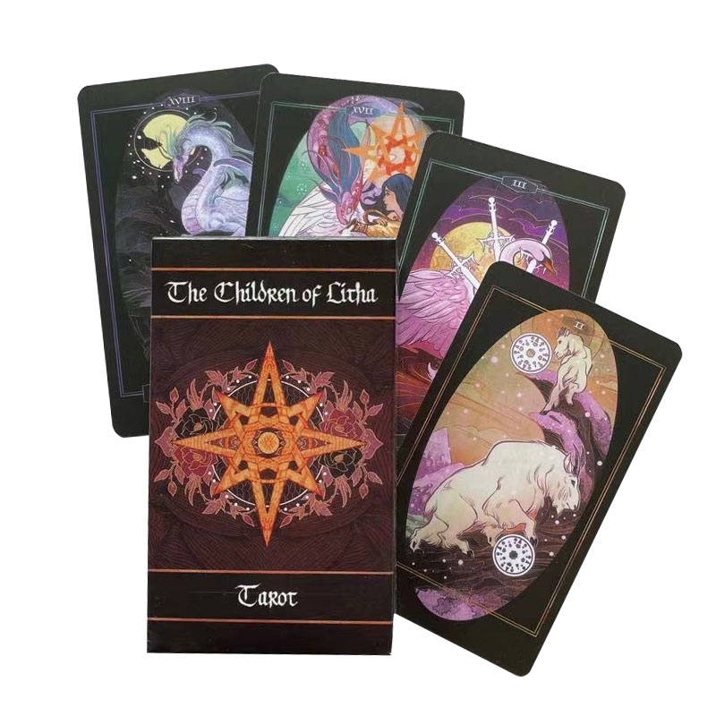 The Children of Litha Tarot Card Game Bộ Thẻ Bài Tarot Thiết Kế Dễ Thương Cho Bé