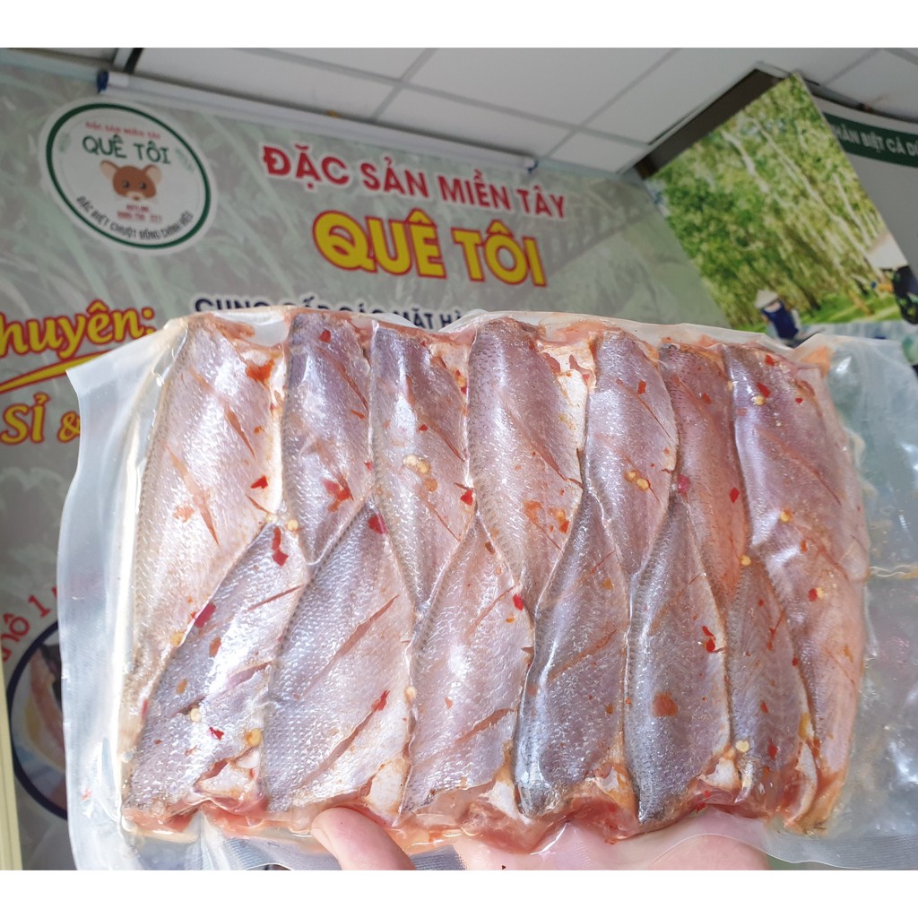 Khô cá đù 1 nắng ướp sẵn - Đù 1 nắng ướp ớt - Khô cá đù 1 nắng Cần Giờ - Size (25-30 con/1kg) - Ship HCM siêu tốc 1-2h