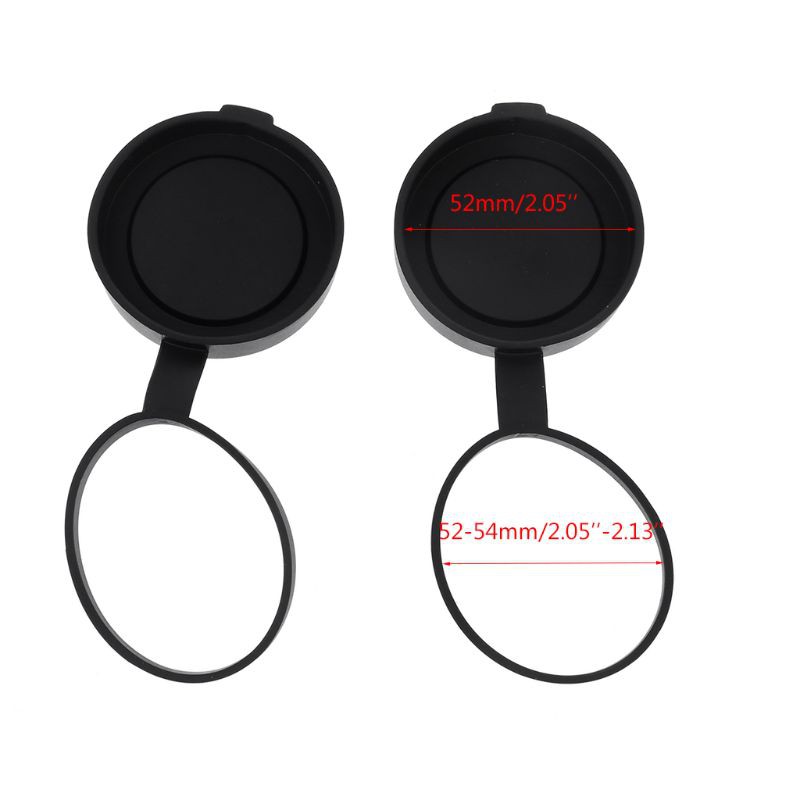 Bộ 2 nắp bảo vệ ống kính ống nhòm bằng cao su 42mm với đường kính ngoài 52-54mm