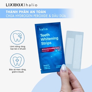 [HB Gift] Set 7 Miếng Dán Trắng Răng Halio Teeth Whitening Strip