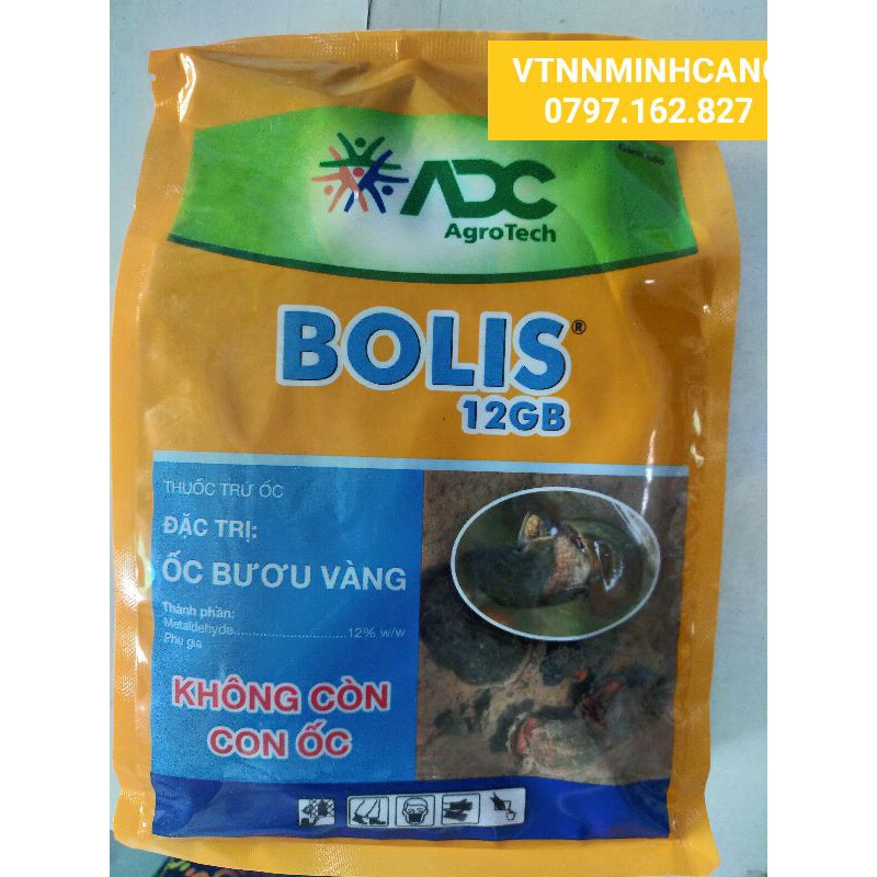 THUỐC BẢ MỒI DIỆT ỐC BOLIS 12GB (gói 1kg)