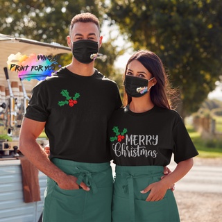 Áo thun nữ noel cotton unisex t-shirt thời trang phom rộng “merry christmas” cực chất