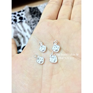 Charm bạc hình chân mèo