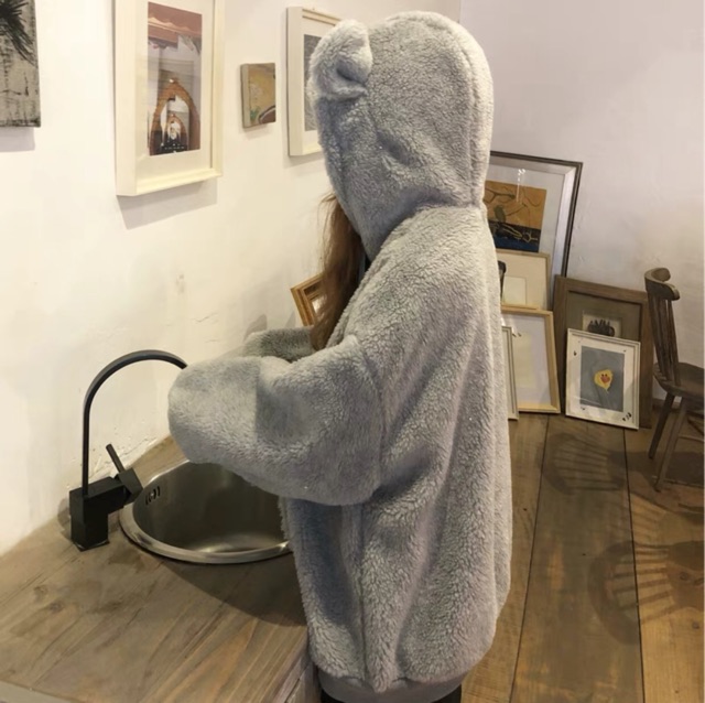 Áo hoodie tai gấu ( hàng có sẵn )