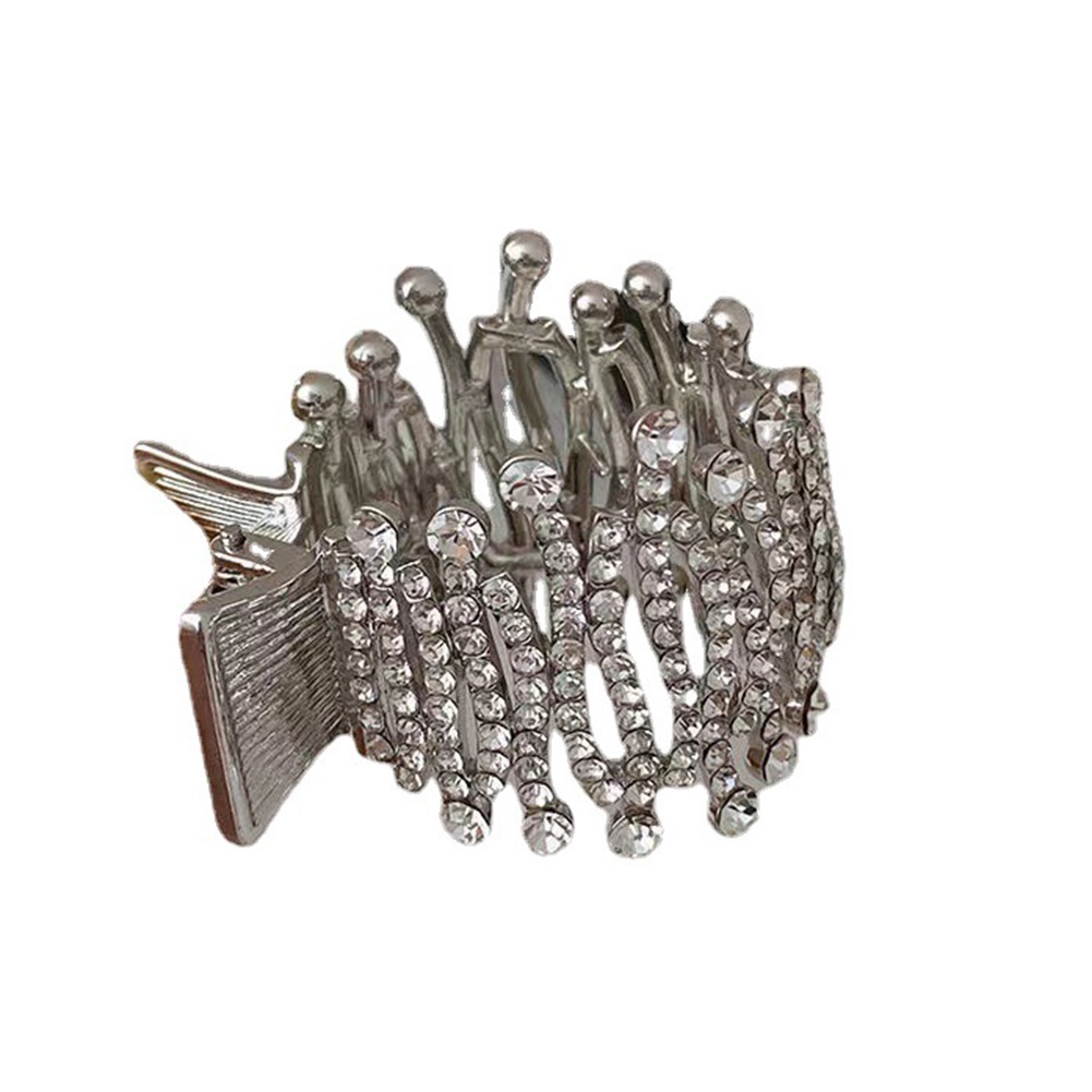 Kẹp Tóc Càng Cua Cố Định Đuôi Ngựa Đính Đá Toàn Diện Thời Trang Cho Nữ