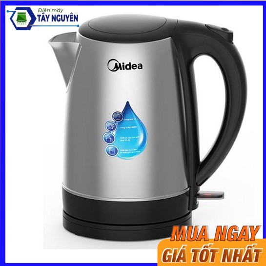 Bình Đun Siêu Tốc Midea MK-17SF / MK-17SE (1.7L-1500W) - Thân ruột inox 304 cao cấp - Hàng mới