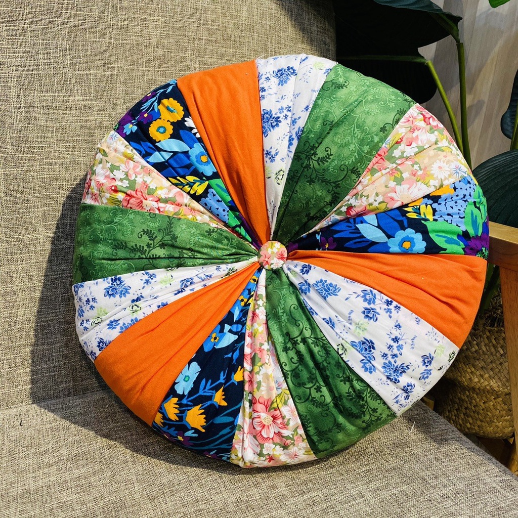 Gối trang trí 40x16cm - Trái bí màu sắc