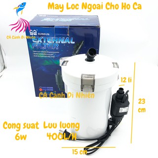 Máy lọc ngoài bể cá 6W Sunsun HW-603B - Lọc thùng cho hồ cá cảnh HW603B