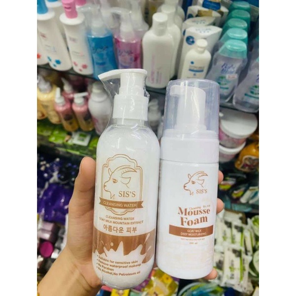 💦Nước tẩy trang+dưỡng mặt sữa dê Cleansing White ✨🥛🐐