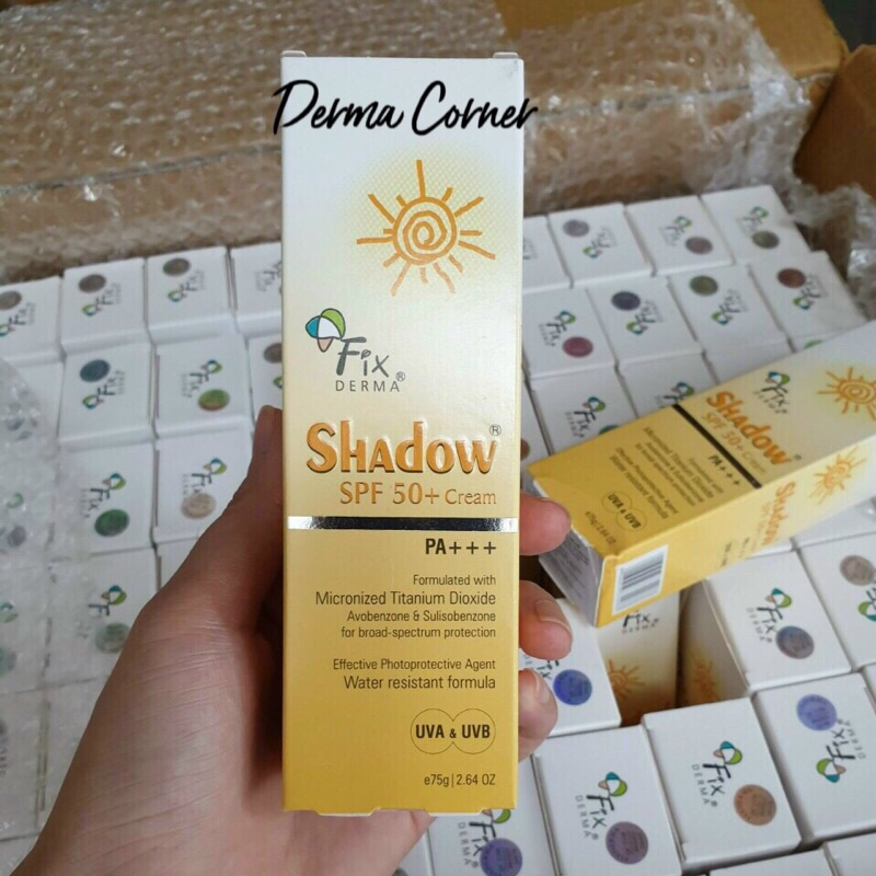 [Mã 44FMCGSALE1 giảm 10% đơn 250K] KEM CHỐNG NẮNG FIXDERMA SHADOW SPF 50 CREAM 75gam