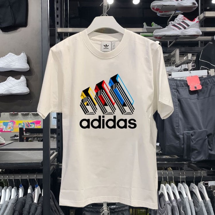 Áo thun adidaass dành cho nam nữ chất cotton siêu thoáng mát phom áo to rộng TT KING STORE