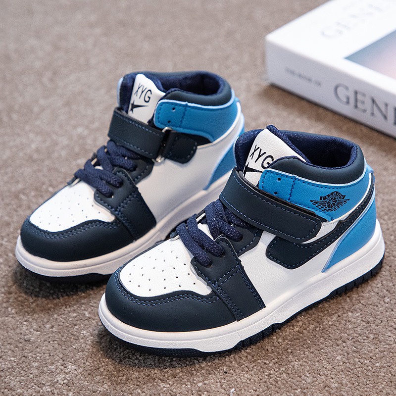 Giày Thể Thao Sneaker Cổ Cao Phong Cách Hàn Quốc Cho Bé 3-11 Tuổi
