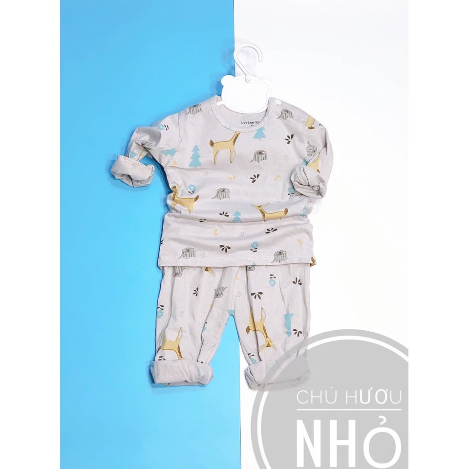 (Được lựa mẫu) Bộ quần áo dài tay 100% cotton thông hơi Quảng Châu cao cấp cho bé trai, bé gái từ 5-15kg