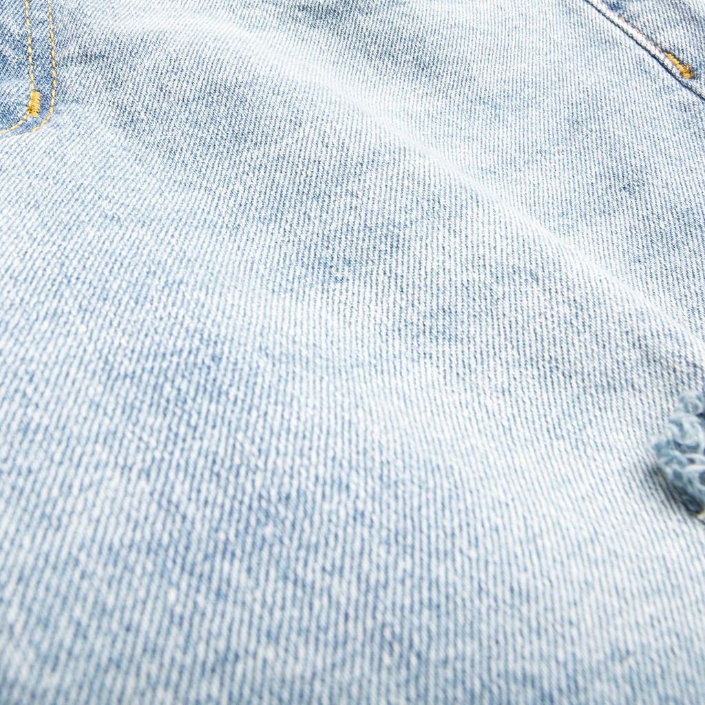Quần Jean nam - Quần jean HEBOZ màu xanh pha rách, vải denim mềm mịn, co giãn nhẹ - 02 - 00000693