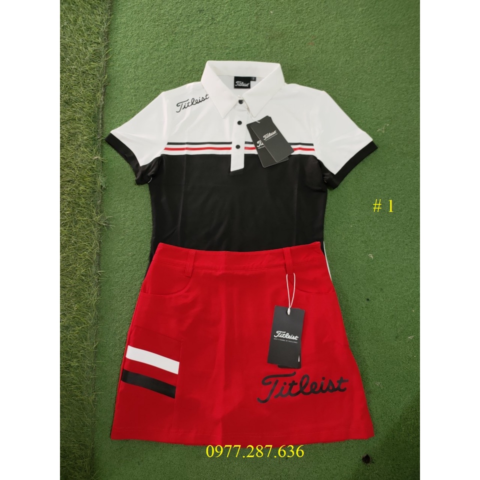 Set chân váy và áo golf nữ thời trang Titleist thể thao cao cấp shop GOLF PRO AV003