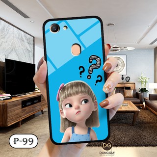 Ốp lưng kính 3D OPPO A79- hình cute