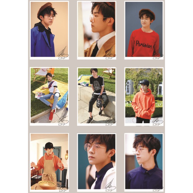 Lomo Card ảnh TFBOYS JACKSON YI DỊCH DƯƠNG THIÊN TỈ full 45 ảnh Có chữ ký