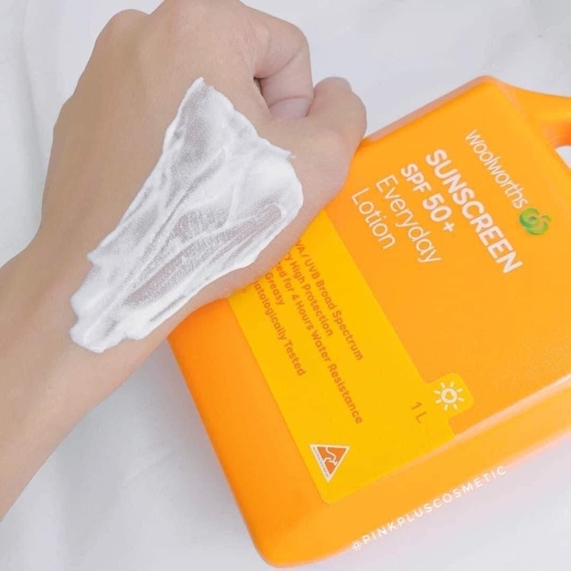 Úc- Kem chống nắng Woolworths everyday sunscreen spf 50+ cho cả gia đình