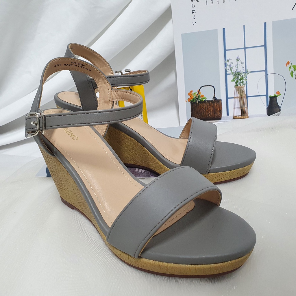 Giày sandal nữ đế xuồng cao 9cm thời trang cao cấp siêu êm chân PABNO - BH 12 Tháng - PN13004
