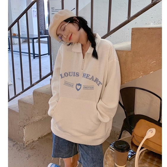 Áo Thun Polo Tay Dài Dáng Rộng In Chữ Thời Trang Phong Cách Hàn Quốc Cho Nữ | BigBuy360 - bigbuy360.vn