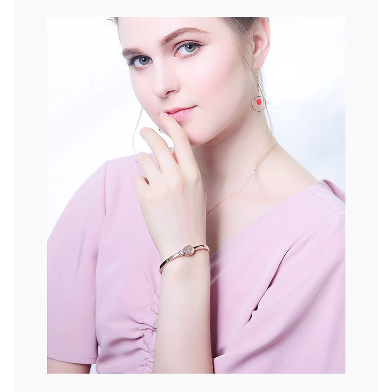 Vòng tay titan mèo may mắn (vàng/vàng hồng) TT523 - KHÔNG BAY MÀU - BẢO HÀNH 12 THÁNG